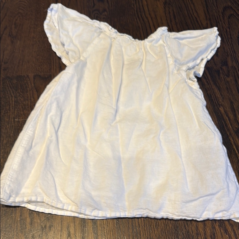 Crewcuts White Kids Ruffle short sleeved Top